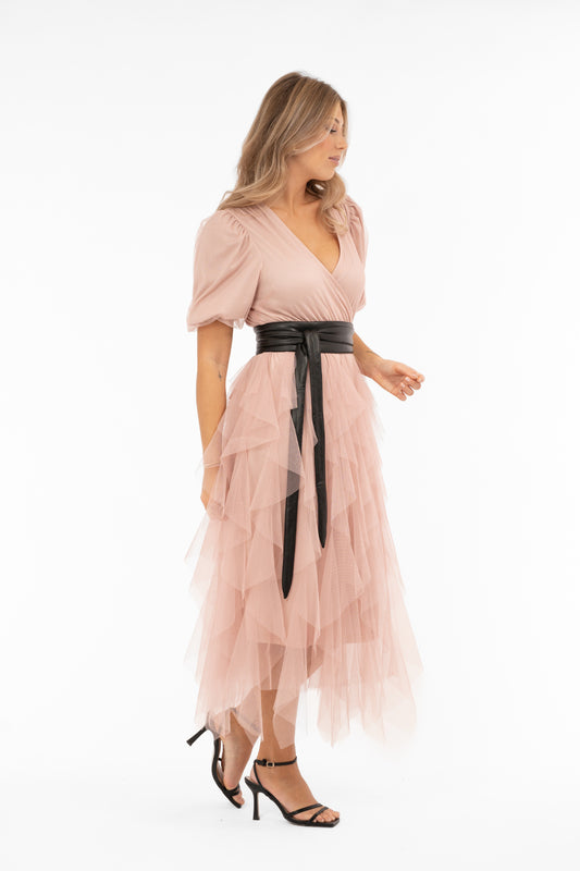 Clara Tulle Dress Powder Pink