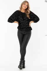 Jewel Blus Beige/Svart