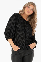 Jewel Blus Beige/Svart