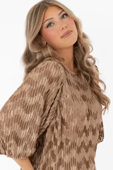 Jewel Blus Beige/Svart