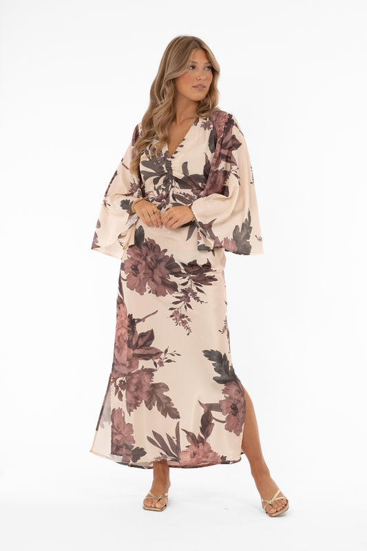 Meadow Klänning Champagne/Rose/Sage