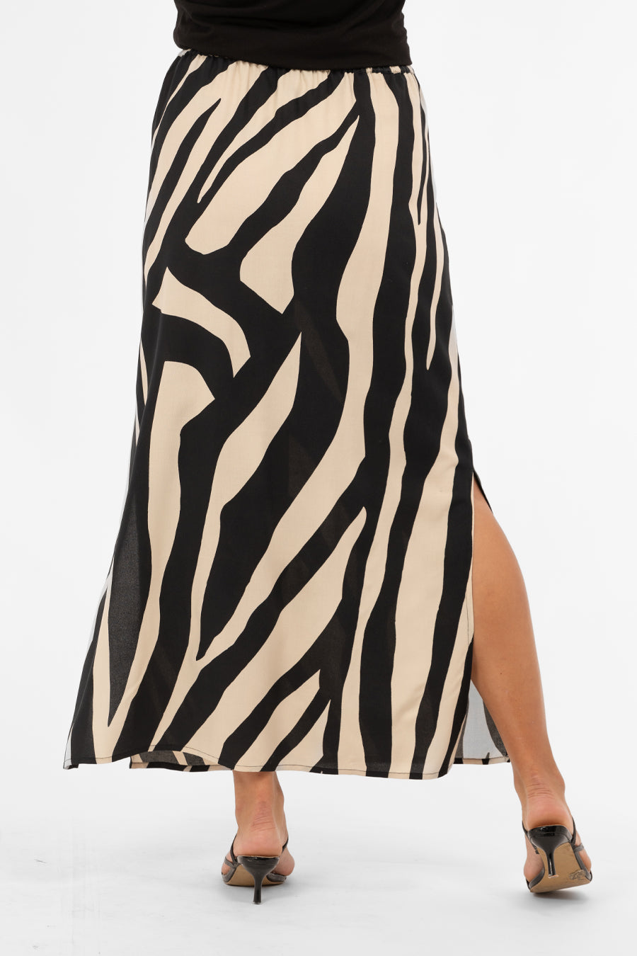 Tatum Kjol Sand/Black