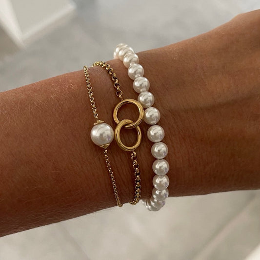 Armband - Guld med ringar